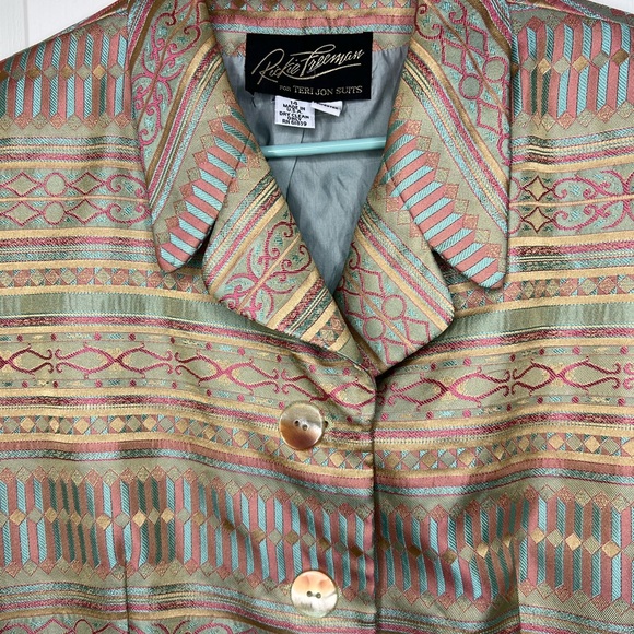 Rickie Freeman Vintage Sz 14 Blazer - Picture 7 of 8